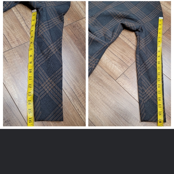 ZARA blogger favorite Tartan Plaid Wiggle Pencil Dress  brown bodycon stretch S - Picture 14 of 16